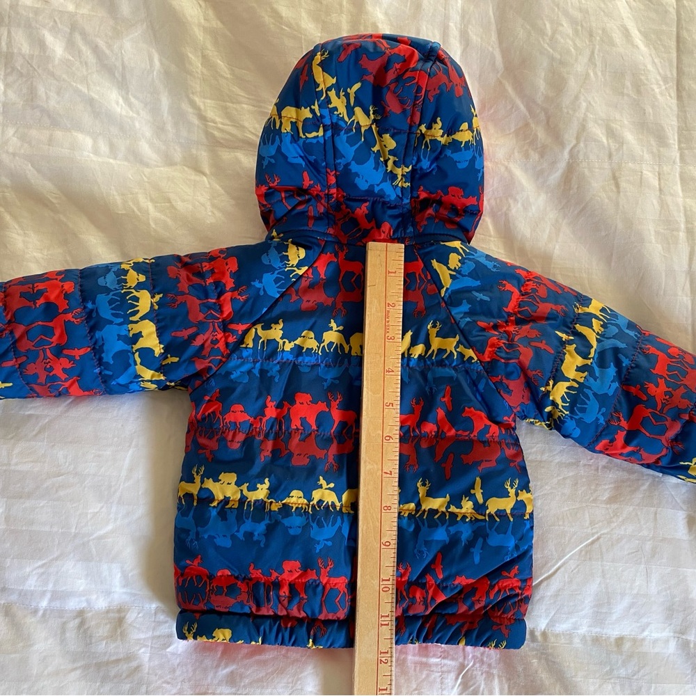 Patagonia Tribbles Reversible Jacket Coat Sherpa Fleece 3m Animal print - Picture 12 of 12